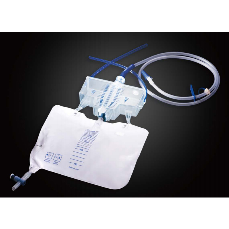 Vizeletmérő rendszer cserélhető tasakkal