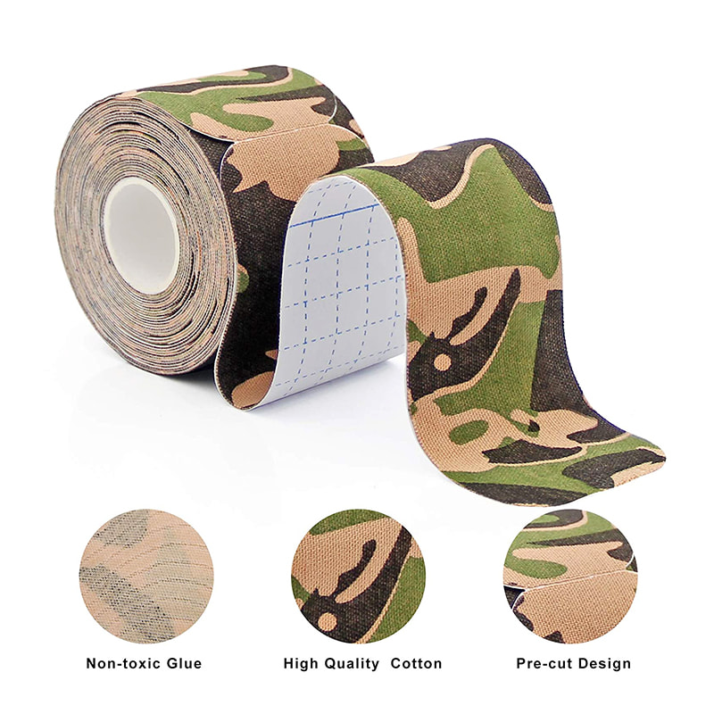 Camo Kinesiology Sports Muscle Tape 2,5 cm x 5 m gyártója - Physio Sticky kineziológiai szalag támogatáshoz és helyreállításhoz