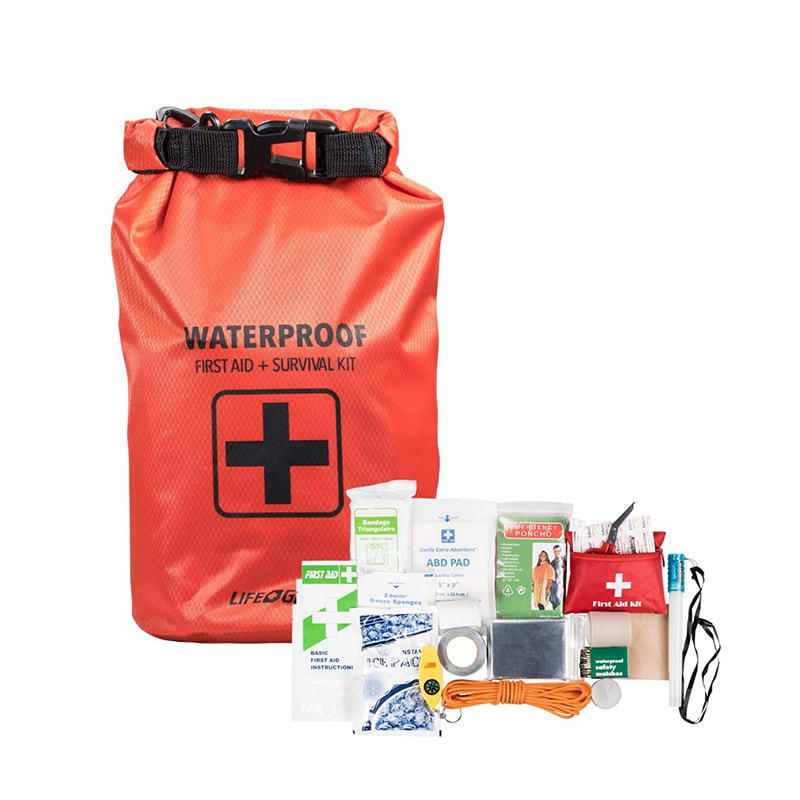 Vízálló szárazzsák elsősegély táska horgászathoz kajakozáshoz, csónakázáshoz, úszáshoz