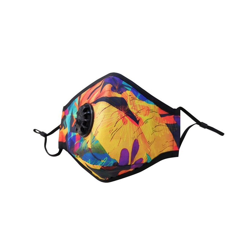 Állítható, lélegző, újrafelhasználható pamut maszk szűrővel 