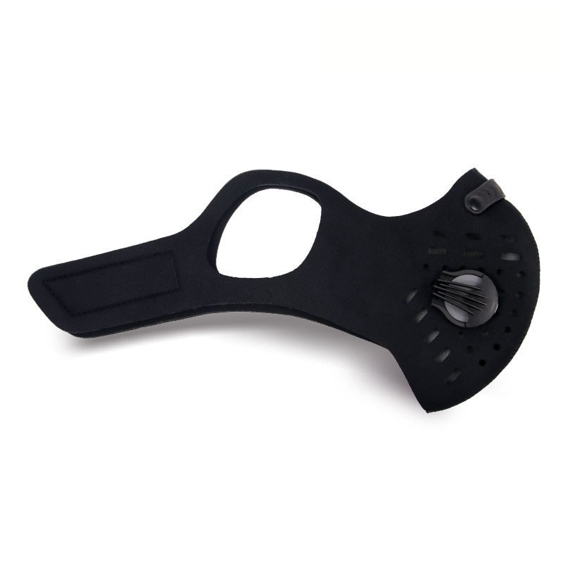 Szennyezés elleni porálló kerékpáros arcmaszk szűrővel és szeleppel 