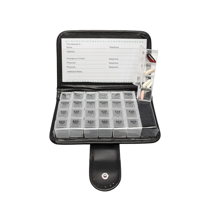 Promóciós márkájú heti piruladoboz utazáshoz 