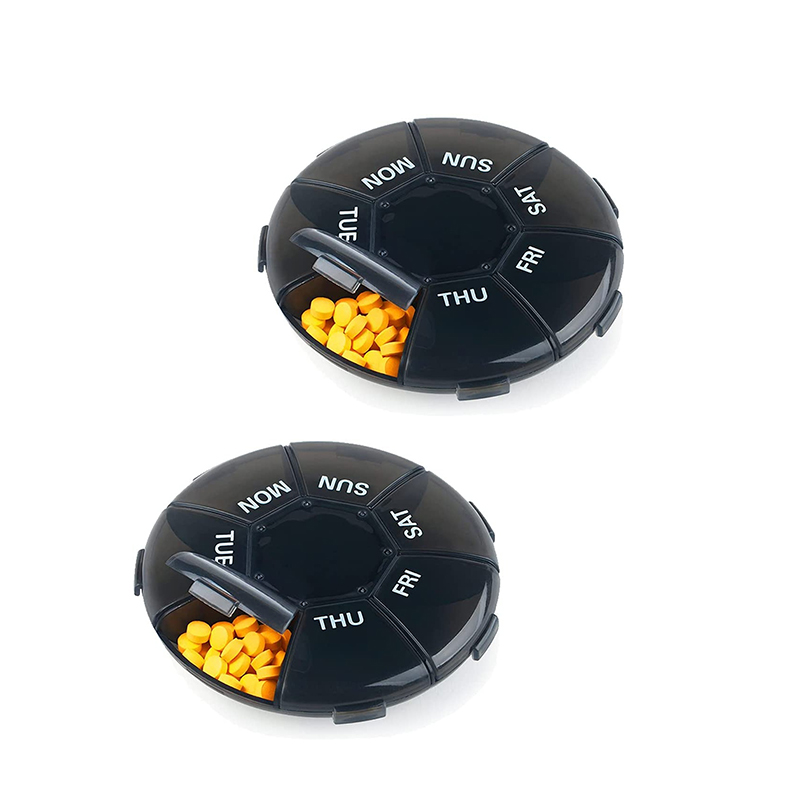 Kompakt kis heti pirulaszervező vitamin-kiegészítőkhöz 