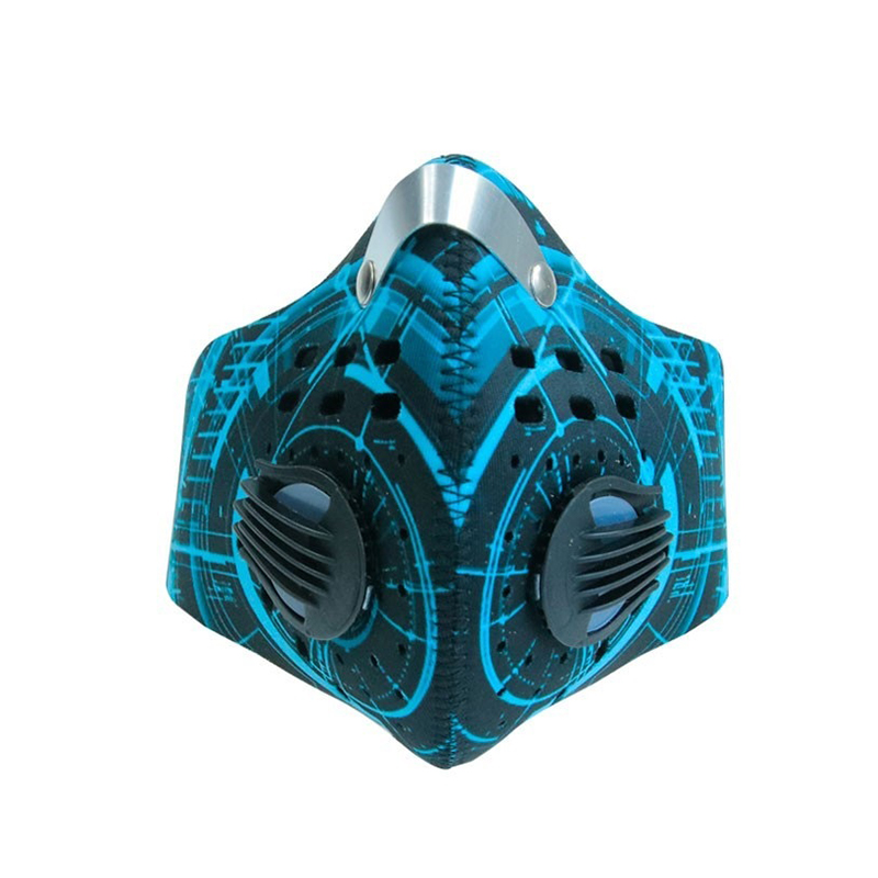 Uniszex lélegző kerékpáros maszk állítható fülhurokkal 