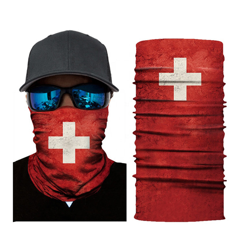 Egyedi pamut bandana kerékpáros maszk arcvédőre 