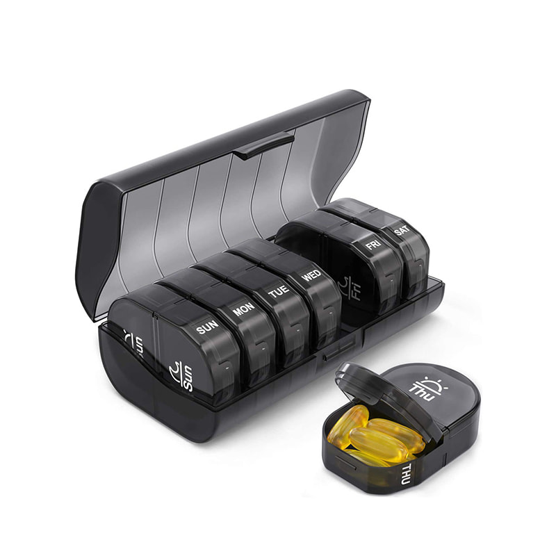 Mini heti napi eltávolítható gyógyszerszervező 