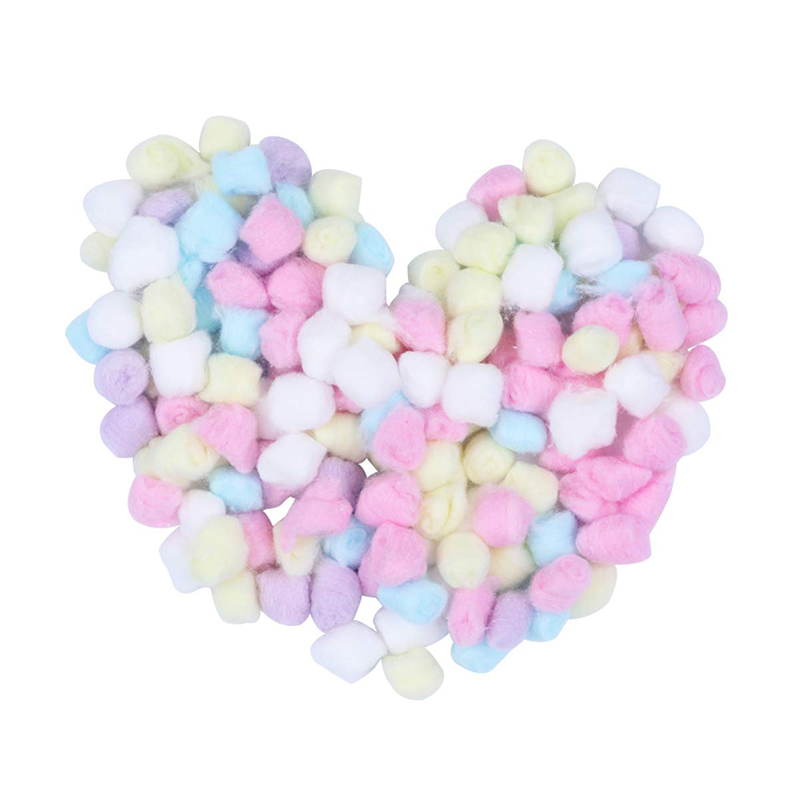 Eldobható színes töltelékes vattagolyó hörcsögnek 