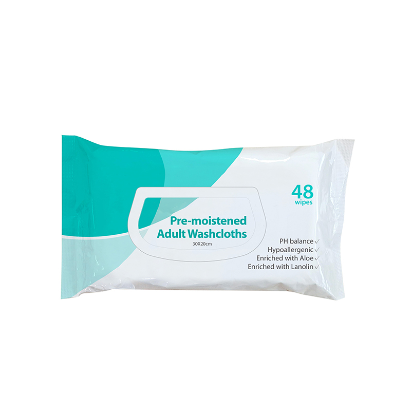 Eldobható, előre megnedvesített felnőtt törlőkendők személyi tisztításhoz