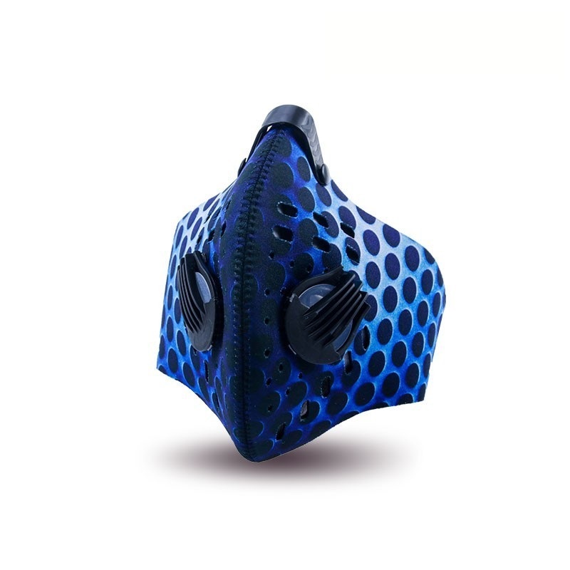 Újrafelhasználható, légáteresztő arcmaszk szűrőkkel túrázáshoz 