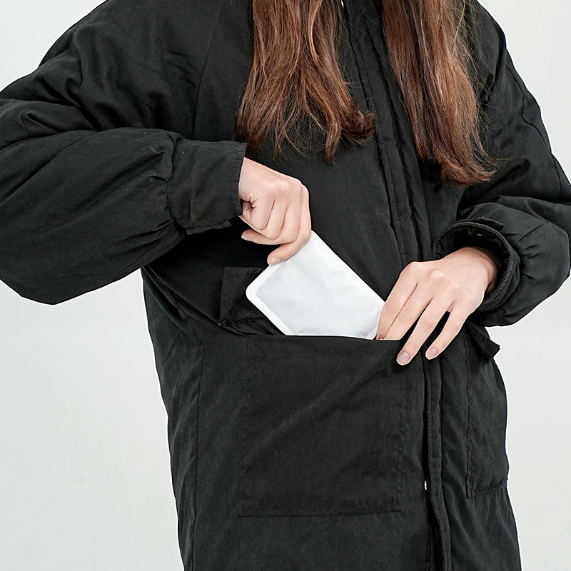 Hosszú ideig tartó felmelegedés, eldobható testmelegítő tapaszok